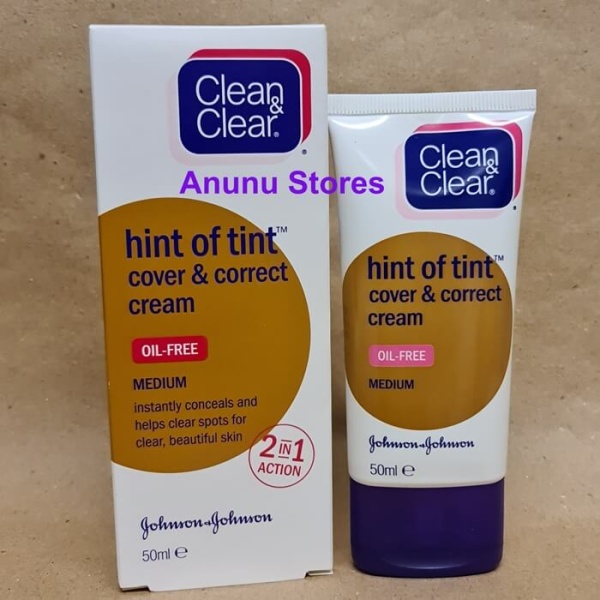 Clean & Clear Hint of Tint Cover & Correct Cream Medium - 50ml